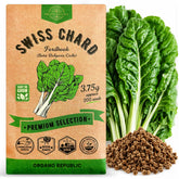 Organo Republic Swiss Chard Seeds Pack front view with green packaging