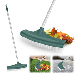 ORIENTOOLS Artificial Turf Rake front view with adjustable handle
