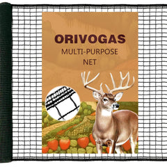 ORIVOGAS Plastic Mesh Fence 4ft x 75ft in black