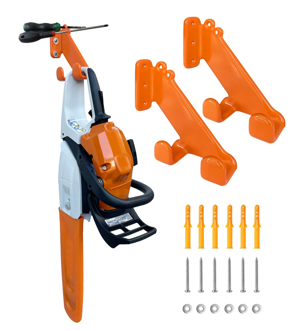 OSROENE Chainsaw Hanger front view with hooks