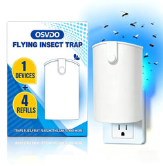 osvdo Blue UV Light Flying Insect Trap front view with blue light