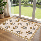 Othilic 3x5 Floral Entry Rug front view with floral pattern