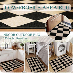Othilic door mat laid flat on a porch with visible creases