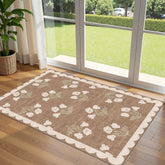 Othilic Floral Entry Rug 3' x 5' front view with floral design