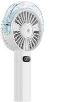 Otlonpe Handheld Misting Fan front view with water spray feature