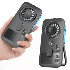 Otlonpe Mini Handheld Misting Fan black model front view