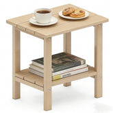 OTSUN Adirondack Outdoor Side Table front view in Milk Coffee