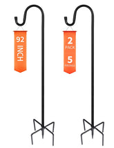 Ottsuls adjustable shepherd hook 92-inch black metal front view