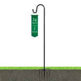 Ottsuls Shepherd Hooks 76 Inch black model front view