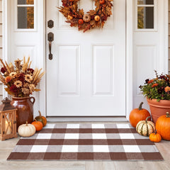 Ouddy Mode Fall Door Mat showing the non-slip backing for secure placement