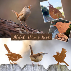 OULYDEKO metal birds set with mounting hardware