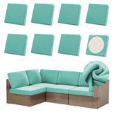 Oungelark Outdoor Cushion Cover Teal Blue front view