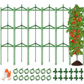 OUREST Large Tomato Cage front view with green metal construction