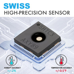 Outdoor sensor of LICHI Wireless Thermometer showing battery compartment