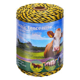 Outtive Electric Fence Polywire 700ft roll, yellow with spool
