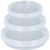 OVZILKI 9 Pack Clear Plant Saucer Set with three sizes