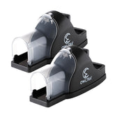 OWLTRA Tunnel Snap Mouse Trap 2PCS front view in black