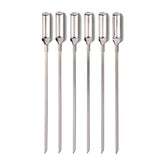 OXO Grilling Skewers Set of 6 stainless steel skewers front view