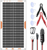 OYMSAE 10W Solar Car Battery Charger front view