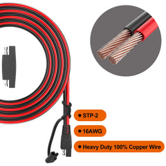 OYMSAE 12FT SAE Extension Cable laid out on a surface