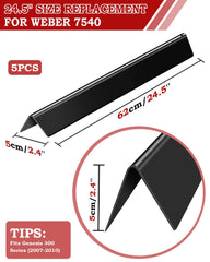 Paayox 7540 Flavorizer Bars side view, showcasing thickness