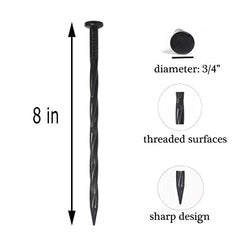 Pack of 150 YANEYRIE Landscape Anchoring Spikes