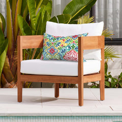 Pack of 2 outdoor lumbar pillows with inserts, 12x20 inches