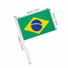 Pack of 25 Ckexin Mini Brazilian Flags