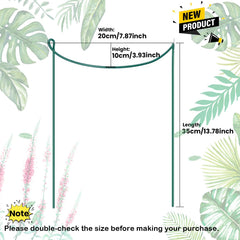 Pack of 4 WooWellGoGoGo Snake Plant Support Stakes, dark green