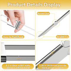 Pack of 6 Lucalda BBQ skewers displayed