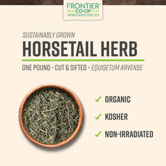 Pack of Frontier Co-op Organic Cut & Sifted Horsetail Herb