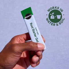 Pack of Miracle-Gro Root Starter Gel showing four packets