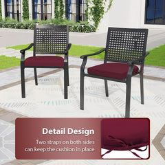 Package of HOMELYSIAN Outdoor Chair Cushions vacuum sealed