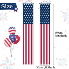 Packaged OHOME 4th of July Porch Banner for delivery