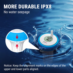 Packaged TempPro Wireless Pool Thermometer with accessories