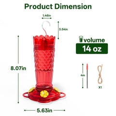 Packaging of GelinRedcap Hummingbird Feeders