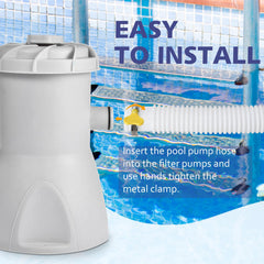 Packaging of JEKIVEY Pool Hoses with 3 hoses and clamps