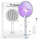 PALONE Electric Fly Swatter front view with purple UV light