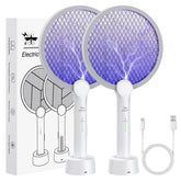 PALONE Electric Fly Swatter front view with UV light