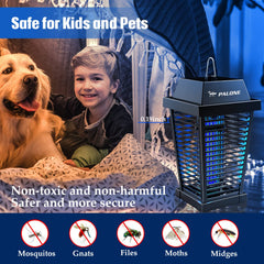 PALONE Solar Bug Zapper in a garden setting