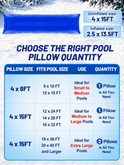 PAMASE pool pillow 15m fixing cord included