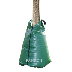 PANGCH 20 Gallon Tree Watering Bag front view in green