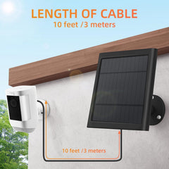 Paodekua Solar Panel for Ring Camera in a garden setting