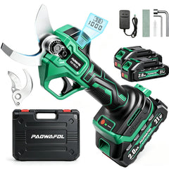PAOWAFOL Electric Pruning Shears front view with sharp blades