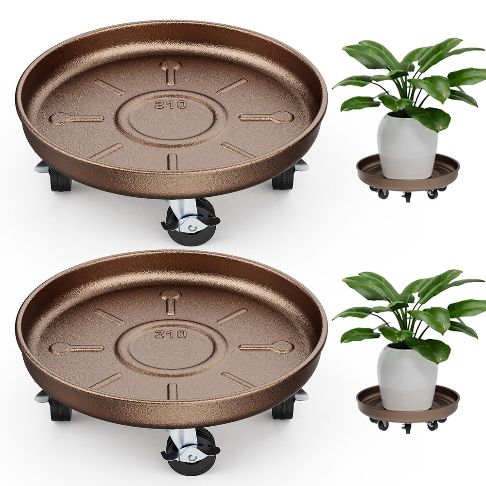 Parsagi Plant Caddy 12 inch with wheels front view