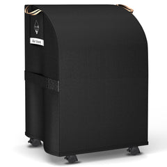 PasWith 40-inch grill cover front view in black