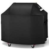 PasWith 63-inch grill cover front view in black