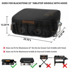 PasWith Griddle Cover showing waterproof feature