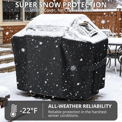 PasWith grill cover placed on a Weber grill