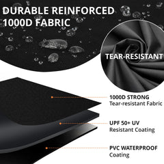 PasWith grill cover with air vent and handles